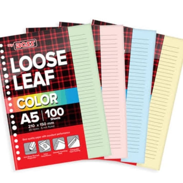 LOOSE LEAF A5 ISI 100 WARNA