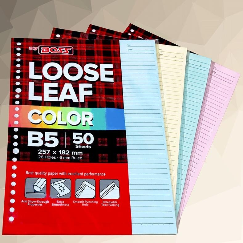 LOOSE LEAF B5 ISI 50 WARNA (BM / HM / KM / MM / MIX)
