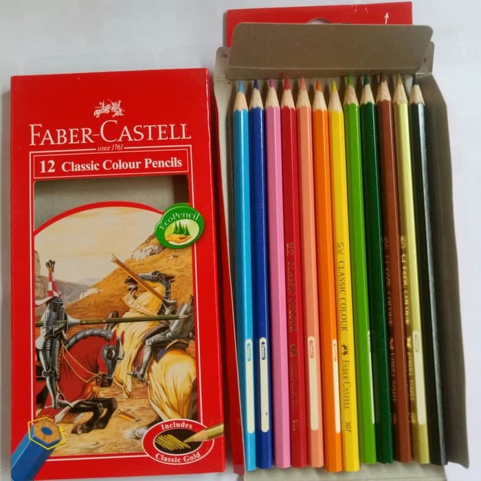 PENSIL WARNA FABER-CASTELL 12 PANJANG