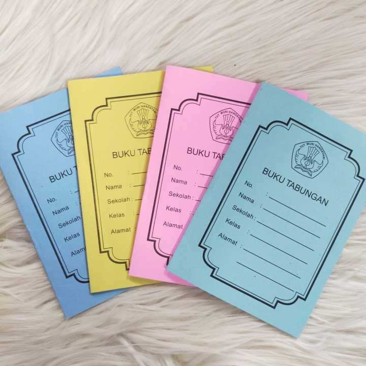 BUKU TABUNGAN WARNA CERAH