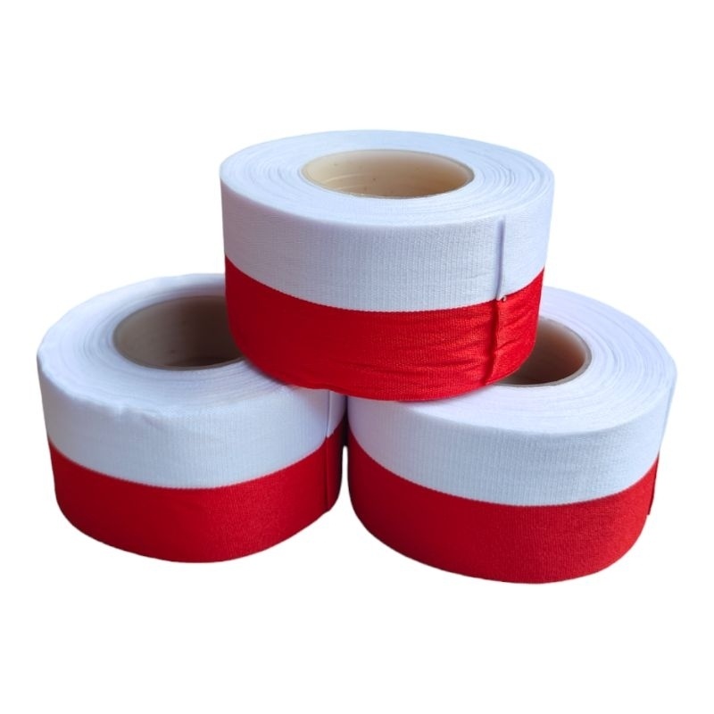 PITA KAIN 2.5CM MERAH PUTIH / METER