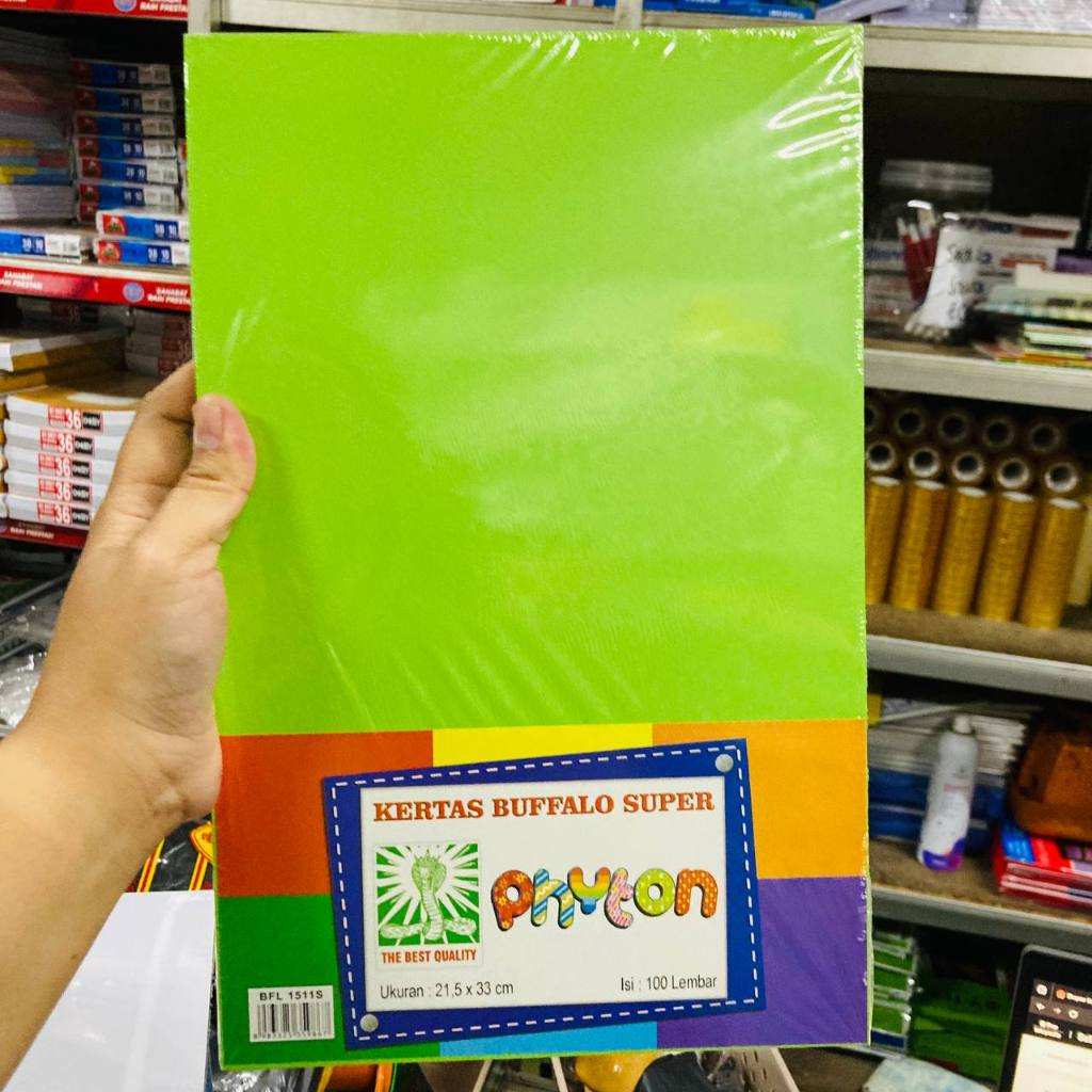 KERTAS BUFFALO HIJAU MUDA
